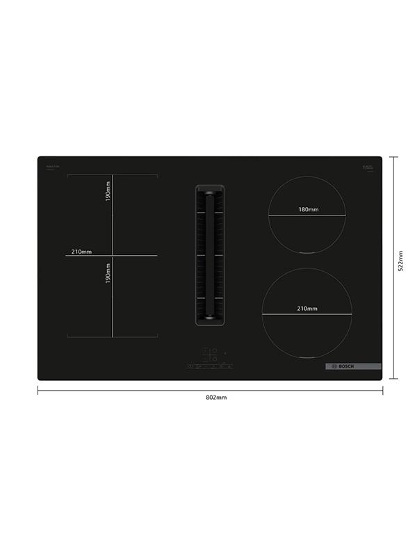 Bosch PVS811B16E Davlumbaz Entegreli İndüksiyon Ocak, 80cm