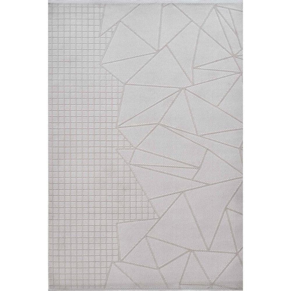 Gümüş Suyu Deco Avior 17452 Geometrik Desenli Halı Krem