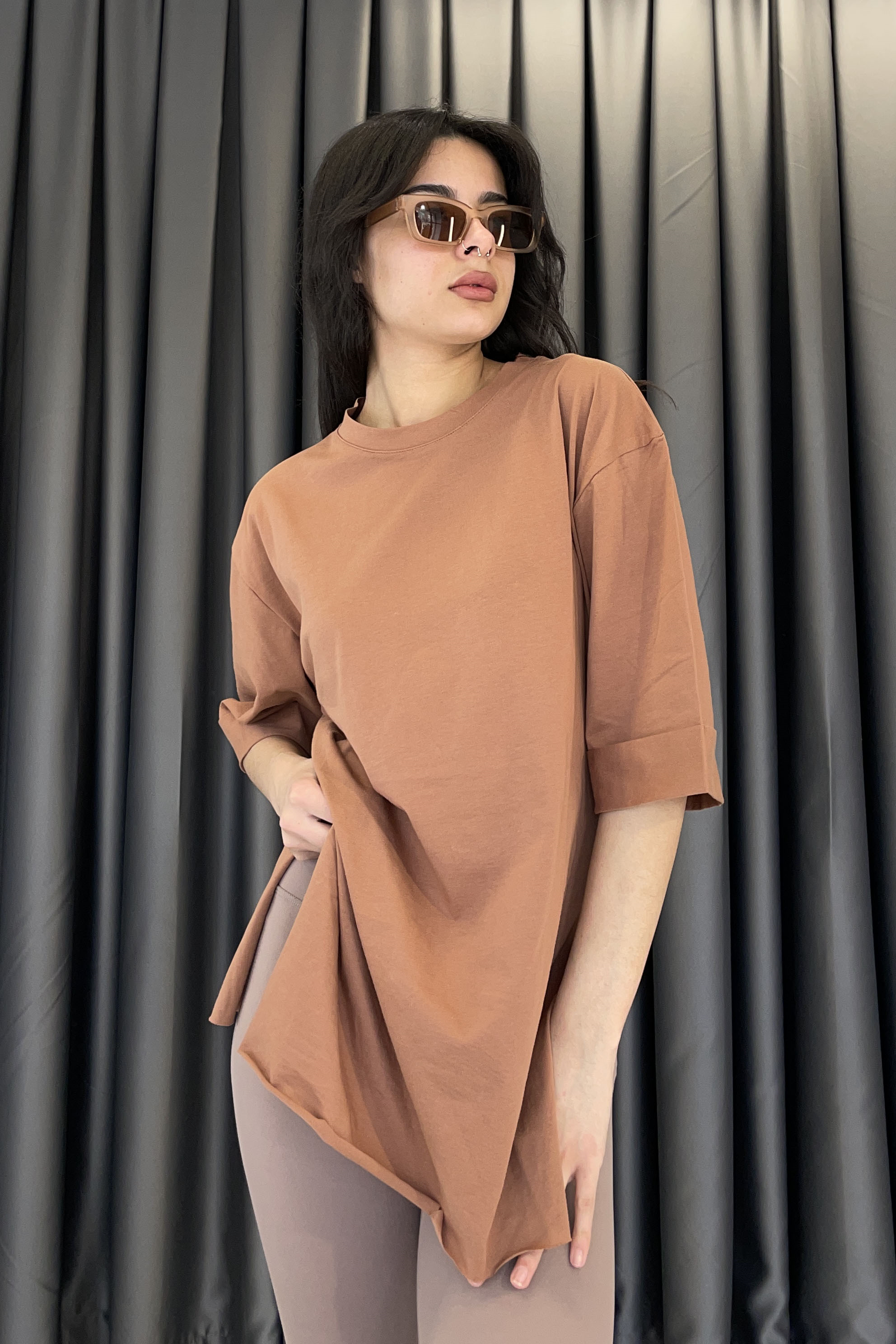 Basıc T-Shirt - Camel CAMEL