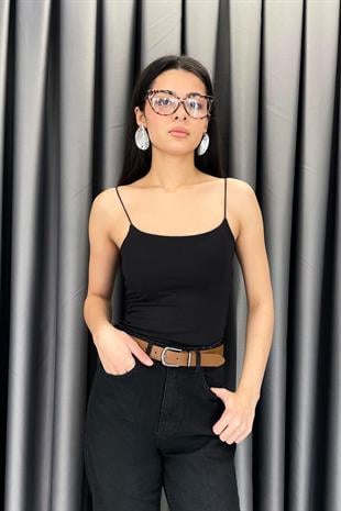 Noa Noa İp Askılı Atlet - Siyah SİYAH
