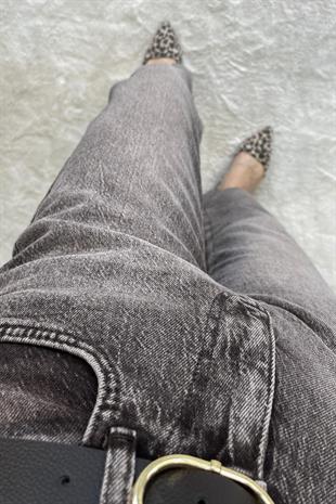 Noa Noa Kemerli Lazer Kesim Straight Fit Jean - Sütlü Kahve SÜTLÜ KAHVE