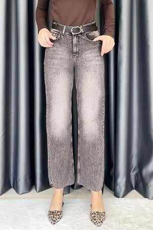 Noa Noa Kemerli Lazer Kesim Straight Fit Jean - Sütlü Kahve SÜTLÜ KAHVE