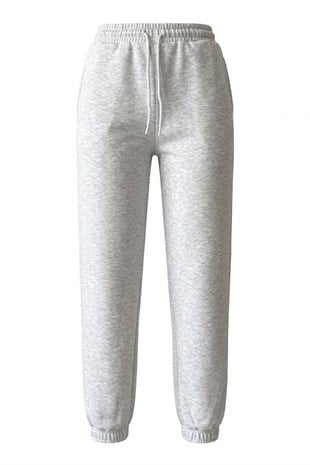 Paça Lastikli Basic Eşofman - Gri GRİ