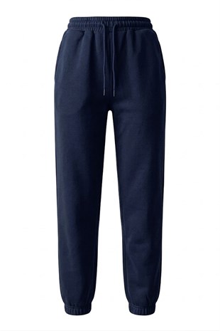 Paça Lastikli Basic Eşofman - Lacivert LACİVERT