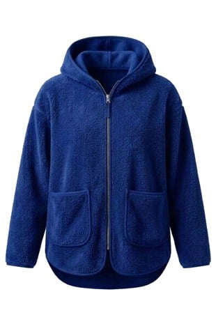 Saks - Kapüşonlu Fermuarlı Ceket SAKS