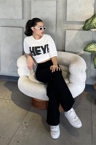 Wide Leg Jean - Siyah SİYAH