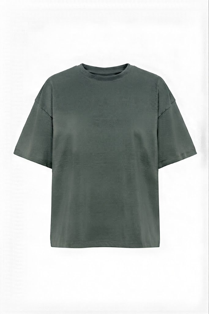 Bisiklet Yaka Oversize T-shirt ÇAĞLA
