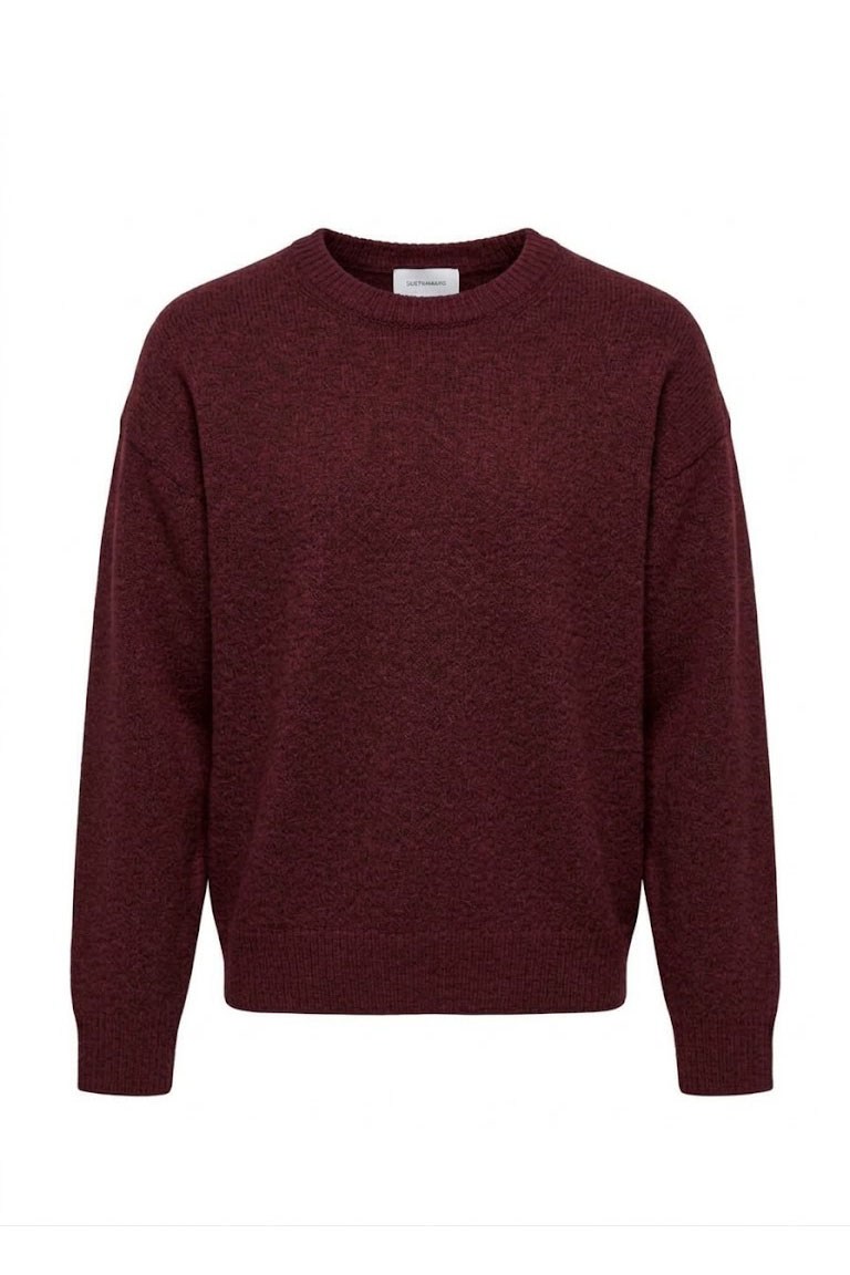 Bisiklet Yaka Triko-Bordo BORDO