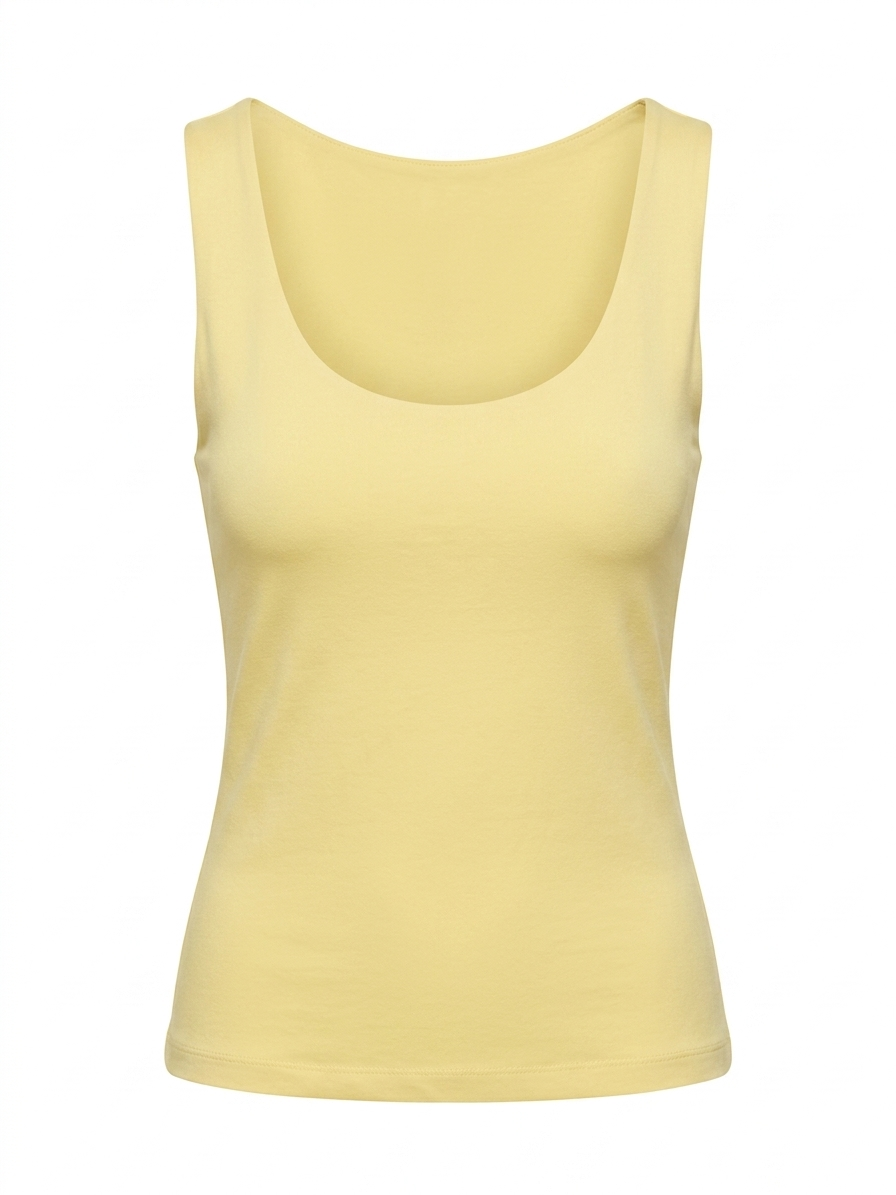 Kare Yaka Basic Atlet- Sarı SARI