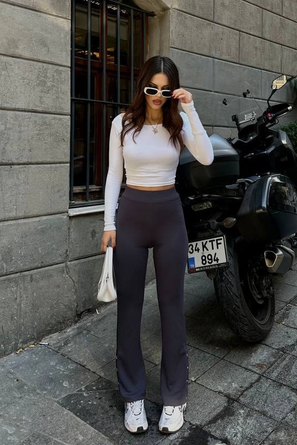 Paça Çıtçıtlı OYS Pantolon - Antrasit ANTRASİT