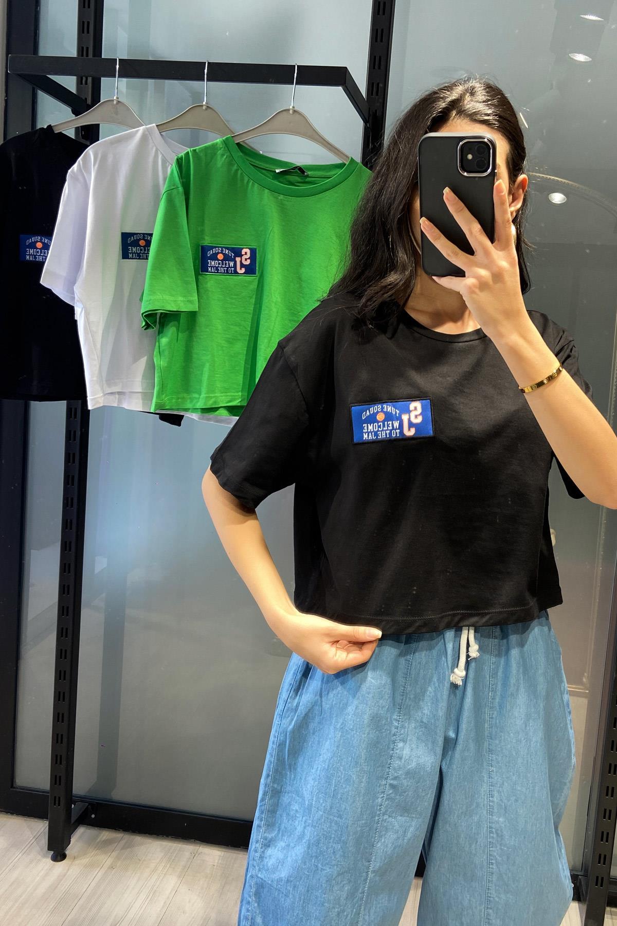 SJ Armalı T-Shirt - Siyah SİYAH