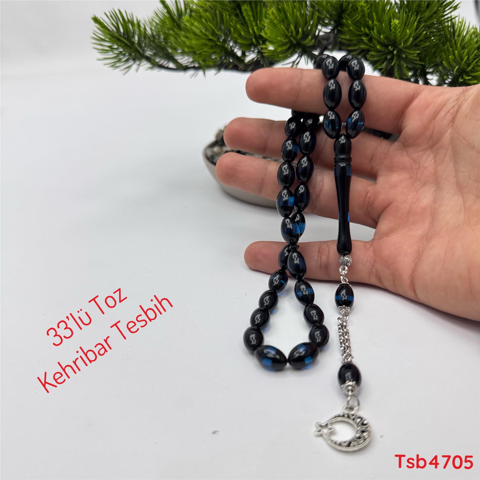 33'lü Toz Kehribar Tesbih