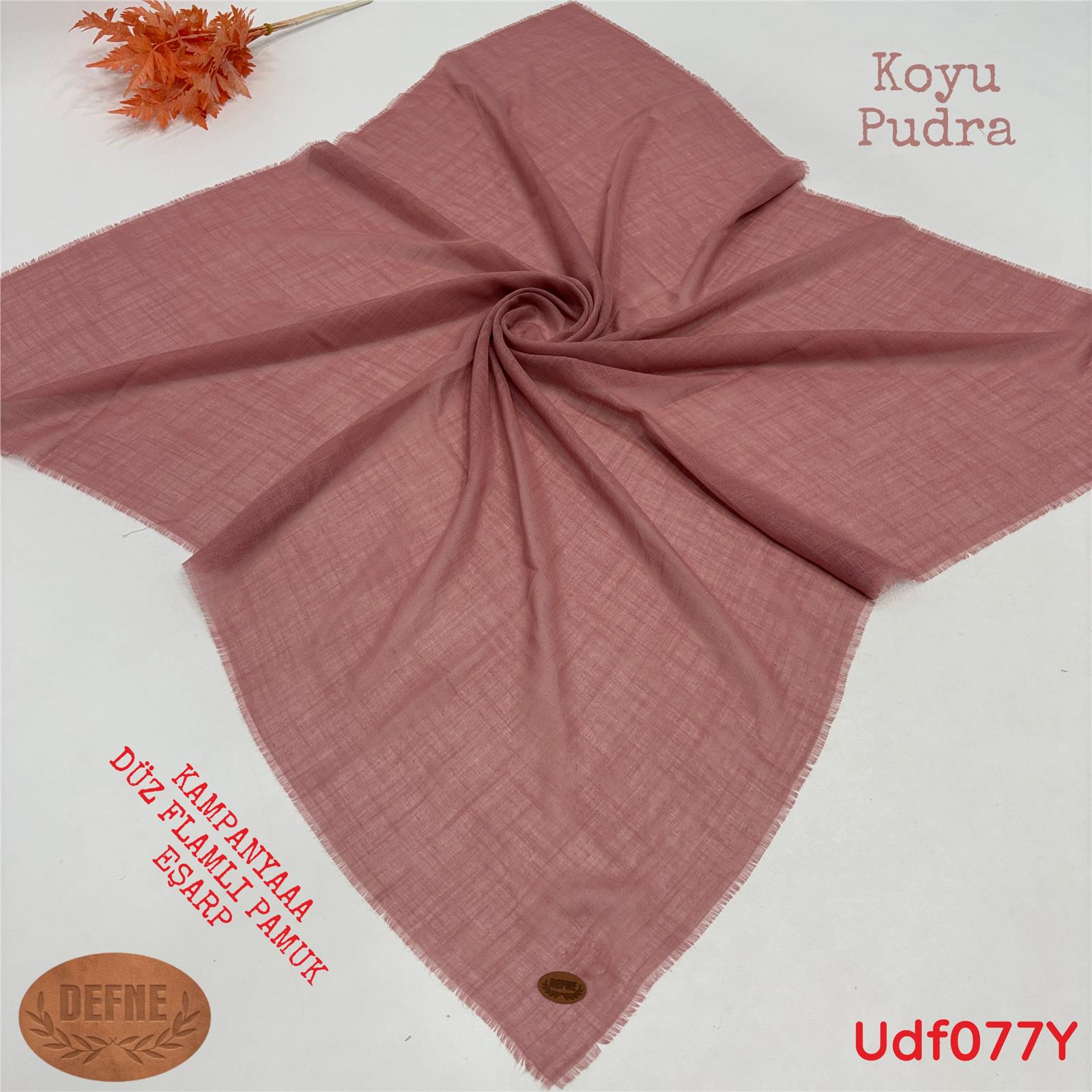 A-0040 Kampanya Düz Flamlı Eşarp