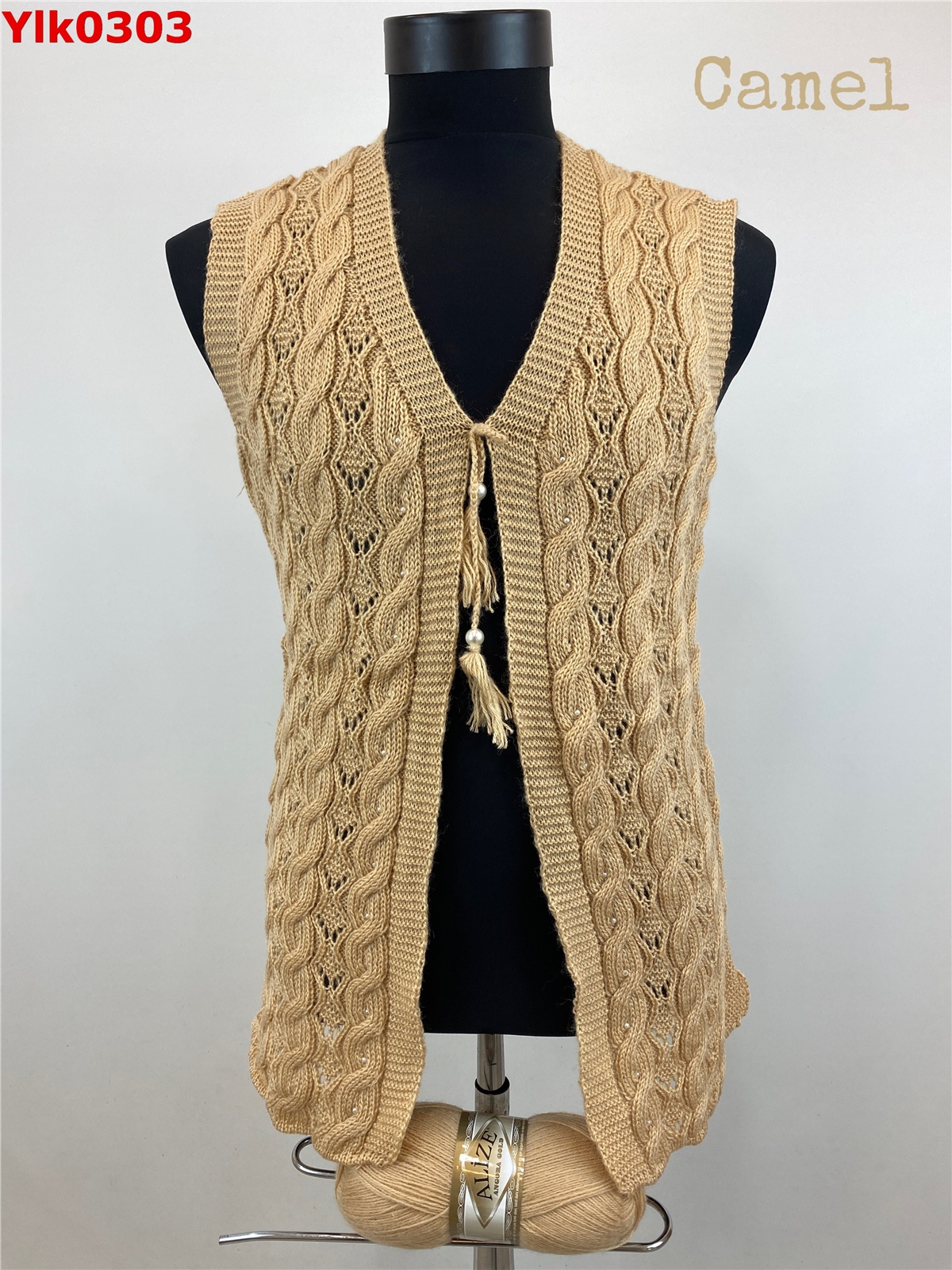 Angora Simsiz Yelek 0303