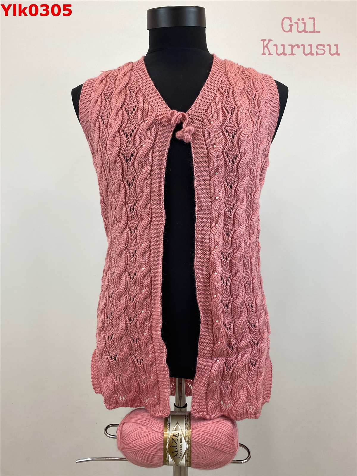 Angora Simsiz Yelek 0305