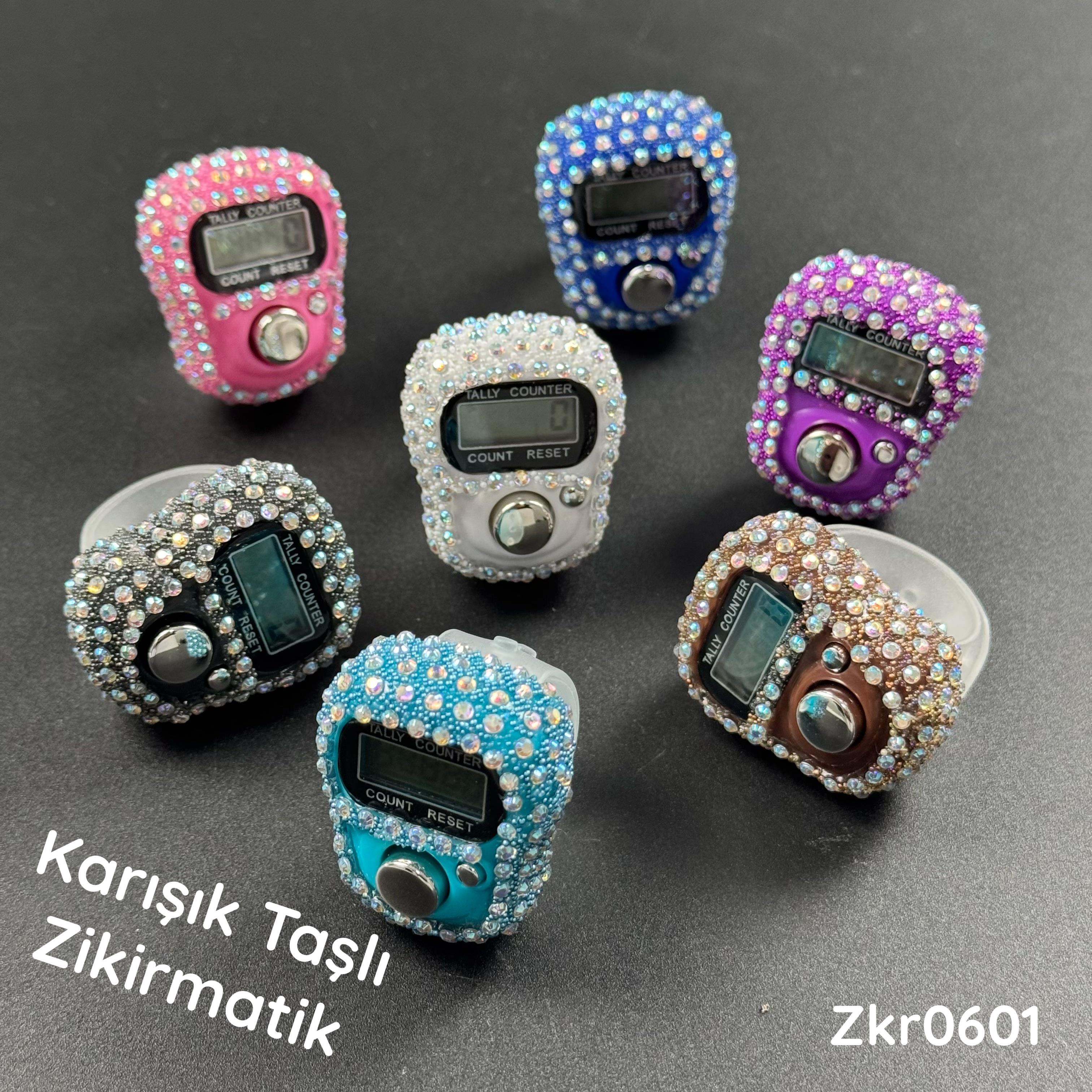 K-351 KarışıkTaşlı Dijital Zikirmatik