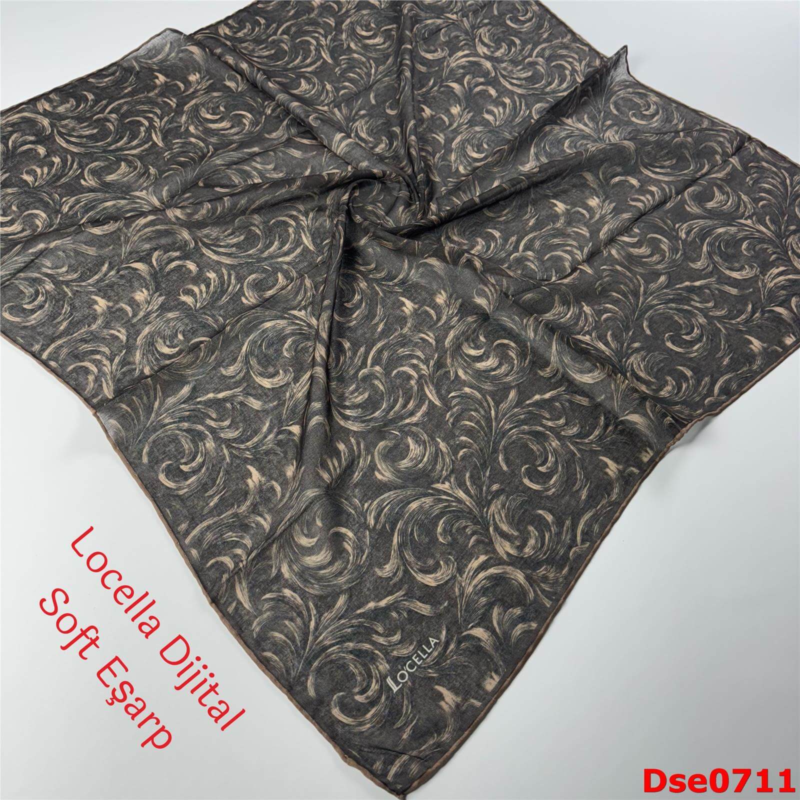 R-136 Locella El Dikişli Soft Eşarp