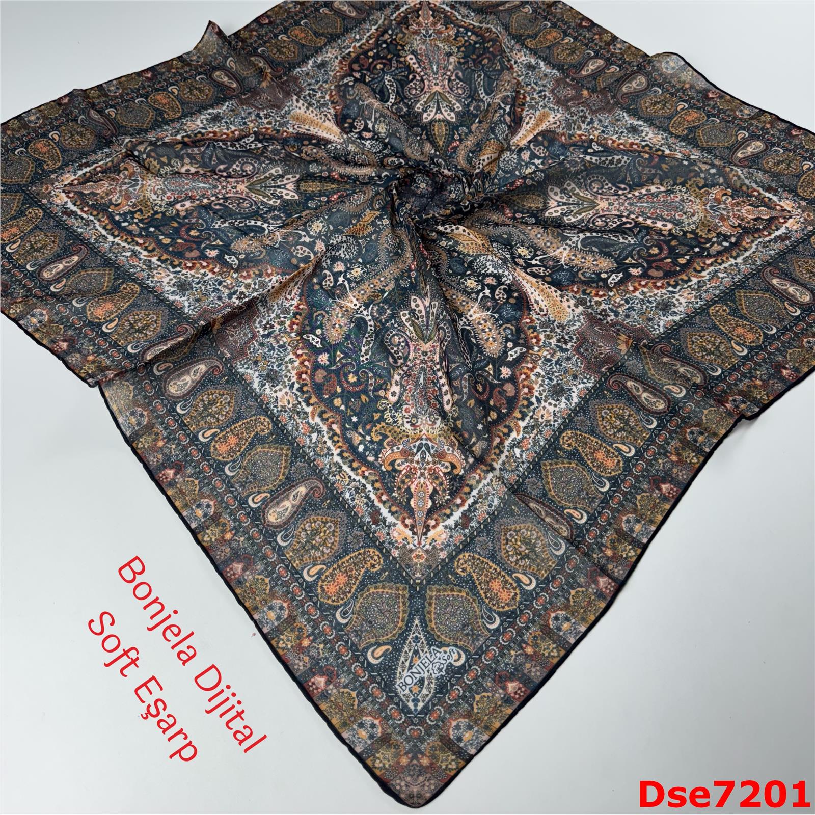 S-057 Bonjela Dijital Soft Eşarp