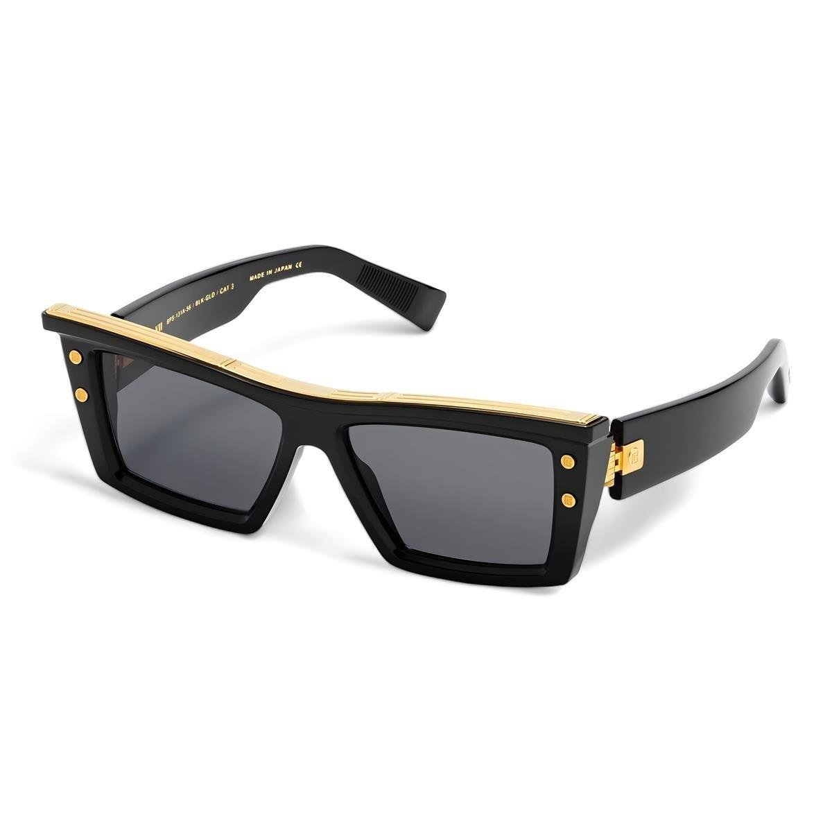 BALMAINErkek Güneş GözlüğüBAL BALMAIN B-VII BPS-131A-55/BLK/GLD 55/17 G