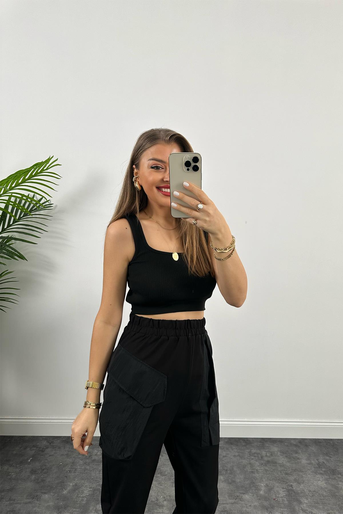 Bebe Marka Cep Detaylı Tasarım Jogger Pantolon