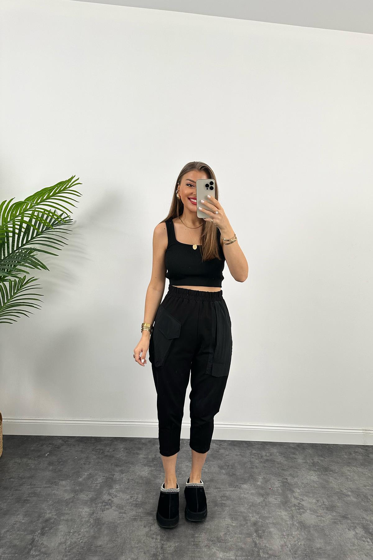 Bebe Marka Cep Detaylı Tasarım Jogger Pantolon