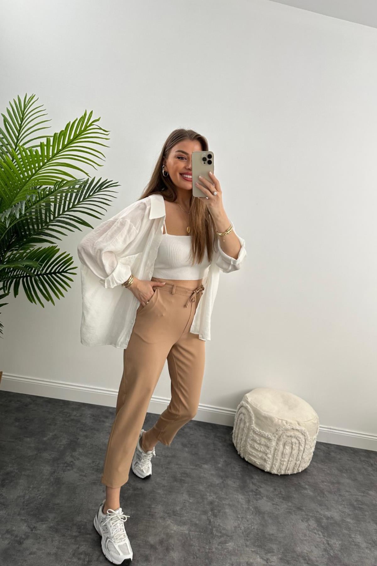 Beli Lastikli Mango Model Atlas Jogger Camel