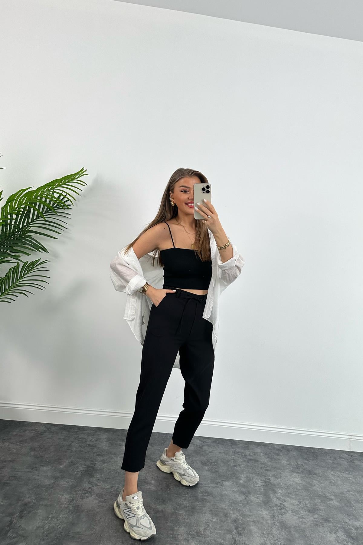 Beli Lastikli Mango Model Atlas Jogger Siyah