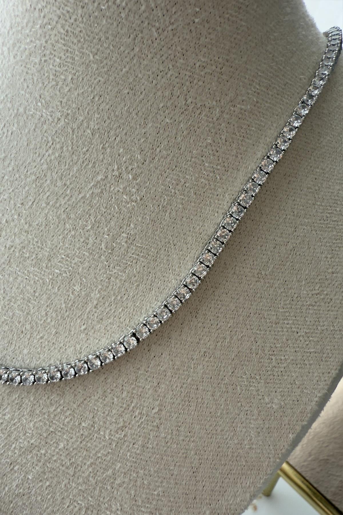 Döküm Dönmeyen Su Yolu Kolye.   3mm