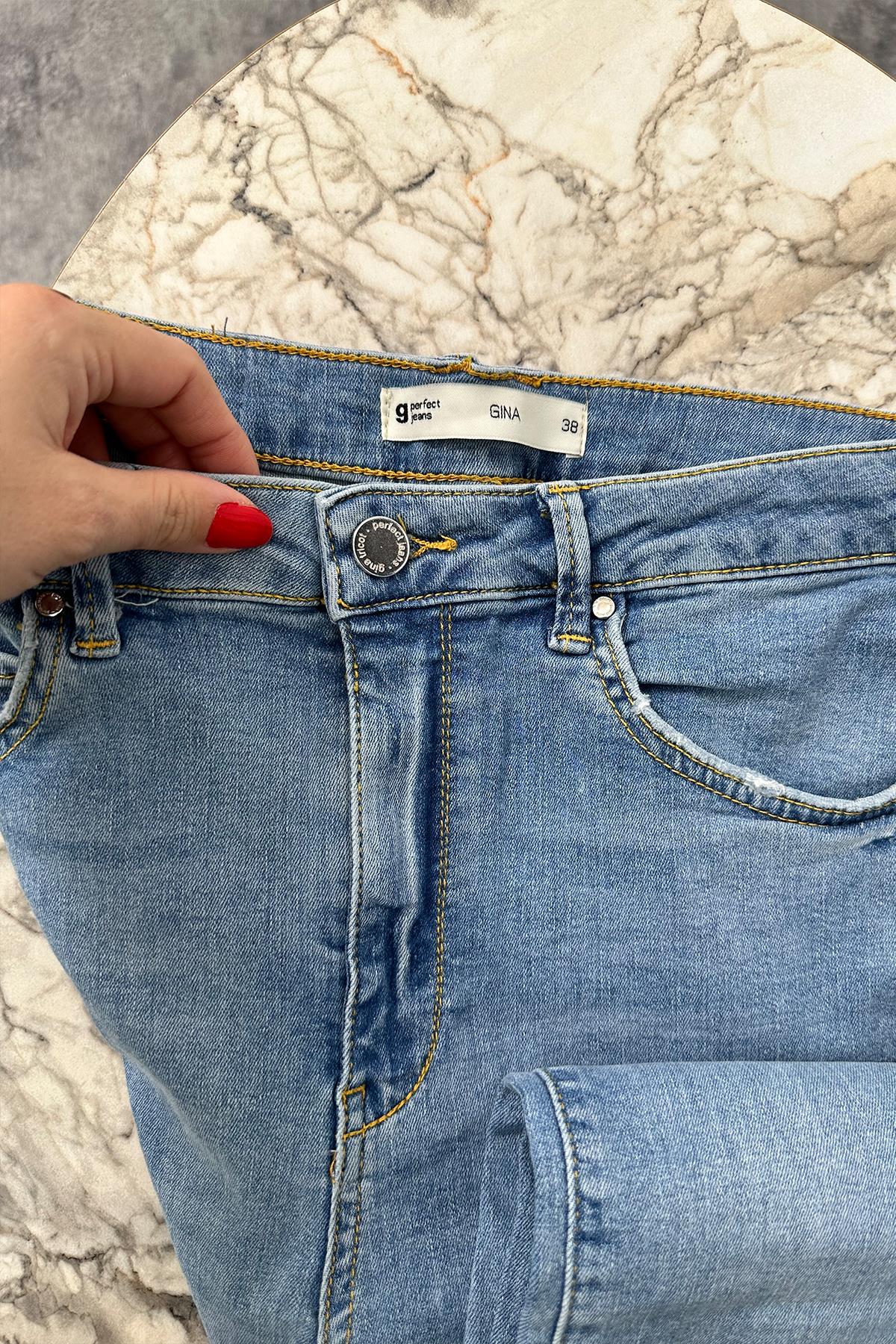 Orjinal Marka Gina Likralı Toparlayıcı Skinny Jean