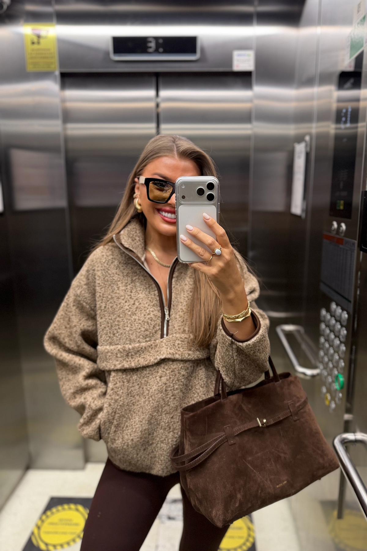 Oysh Model Basic Polar Sweat Kahve