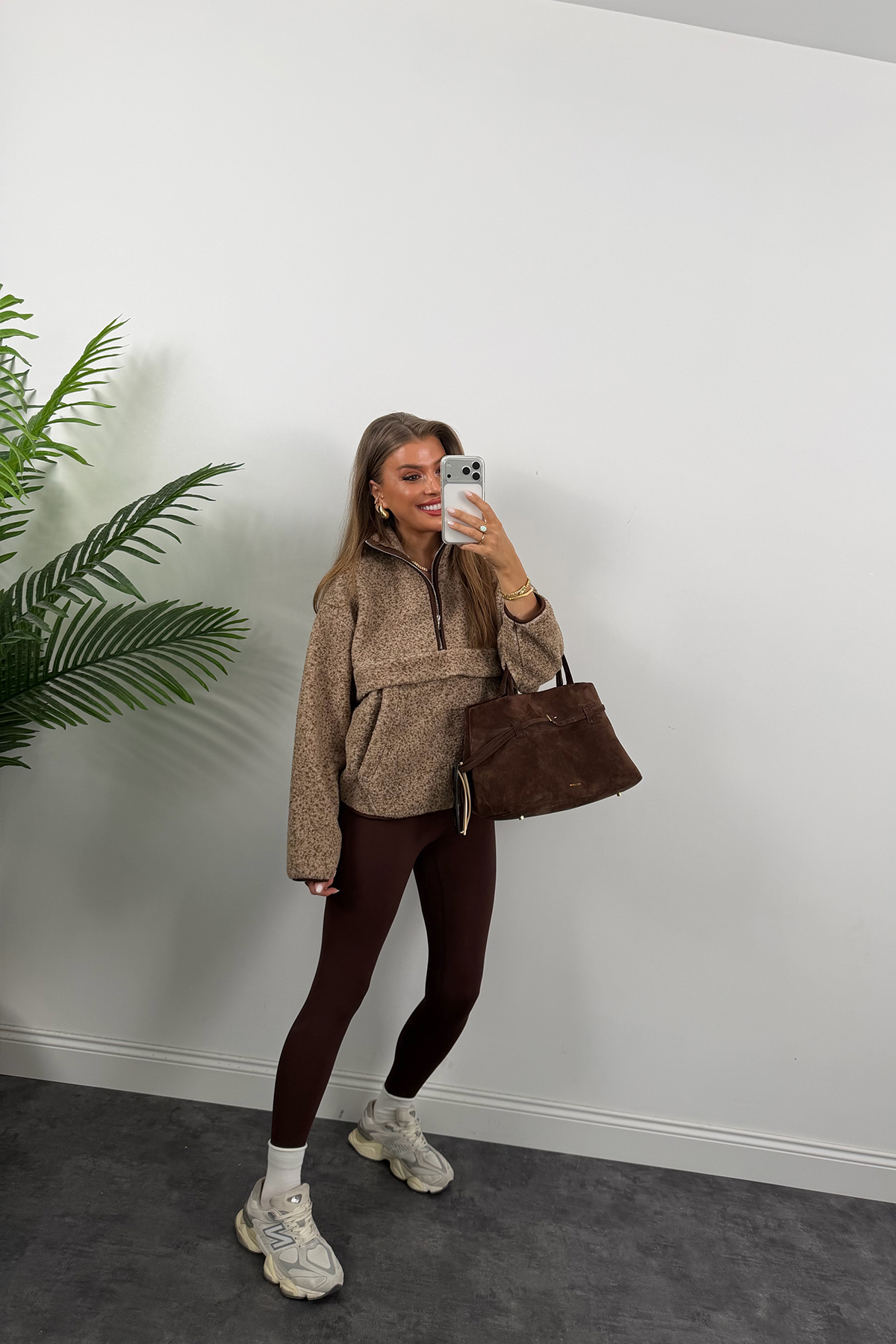 Oysh Model Basic Polar Sweat Kahve