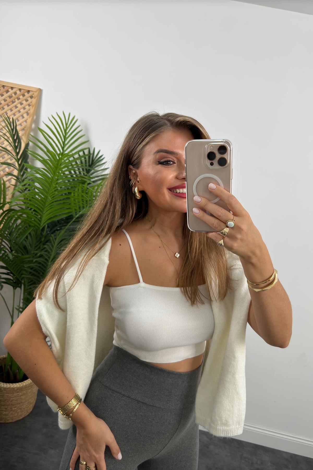 Oysh Model Penye Kaşkorse Likralı Relax Tayt Antrasit