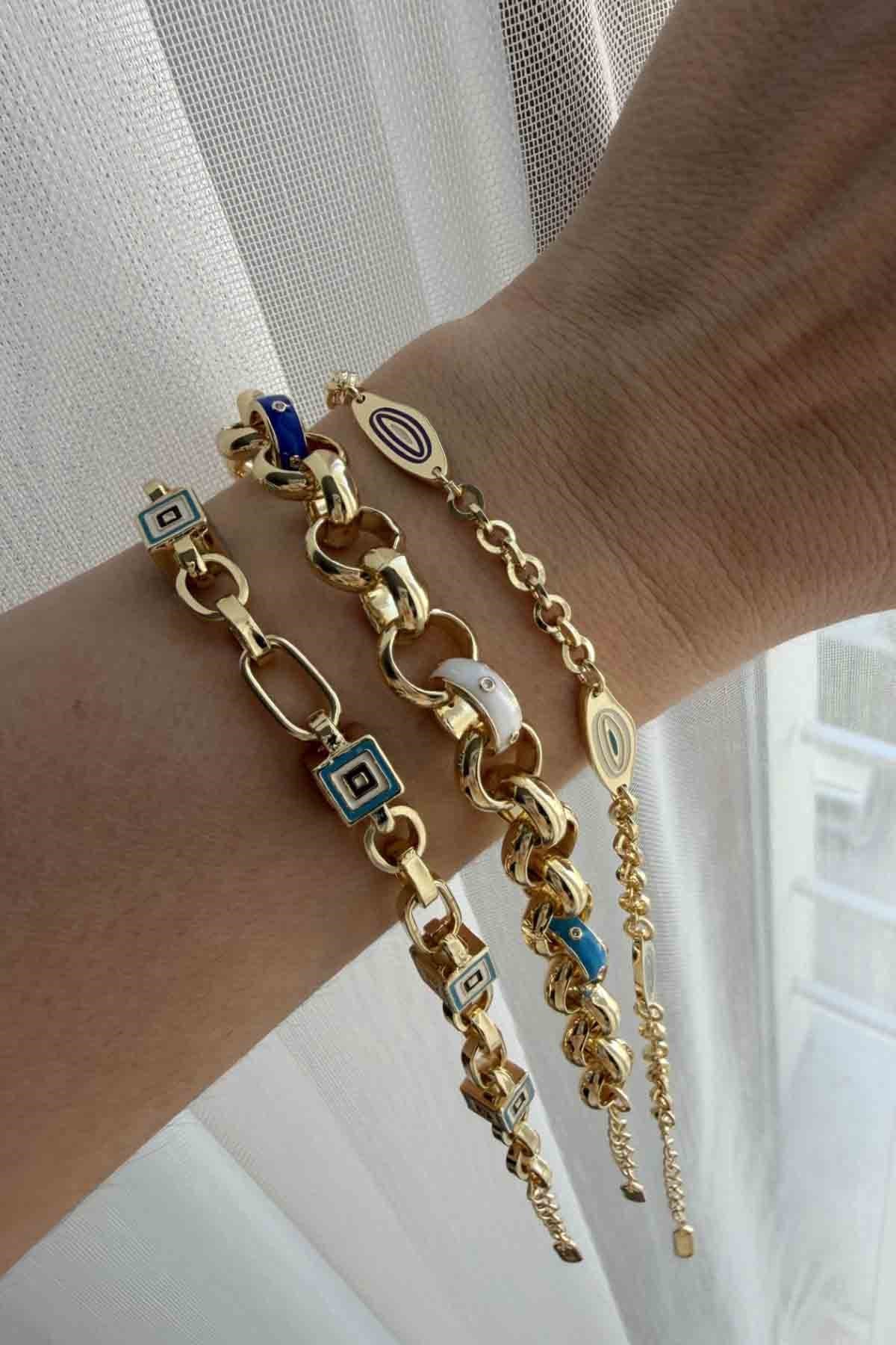 Özel Seri Marka Model Plaka Nazar Bileklik 