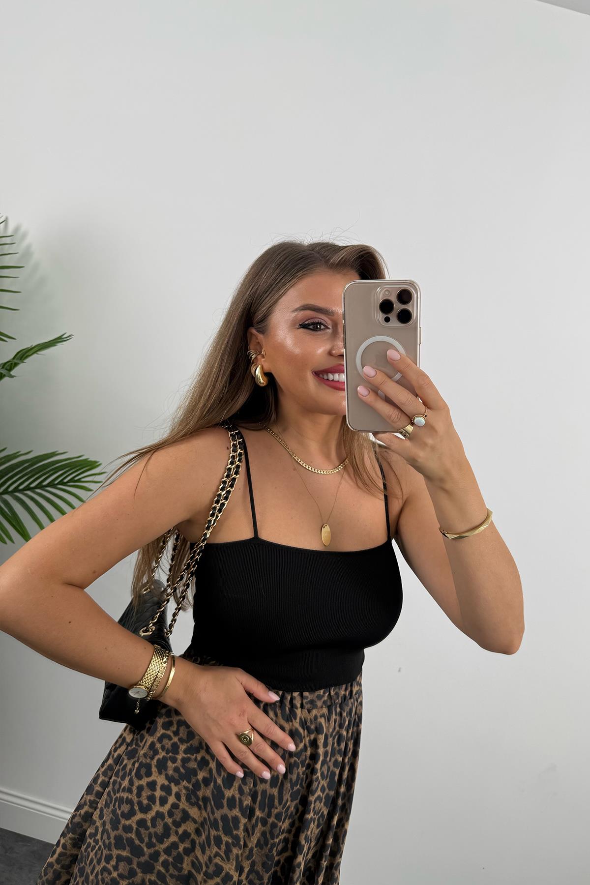 Perry Premium Seri Maxi Boy Leopar Tensel Etek