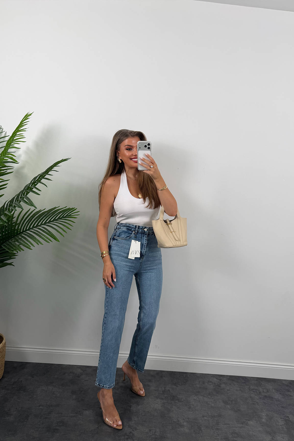 Premium Seri Kalem Paça Ütülü BF Jean 1004 Klasik Mavi