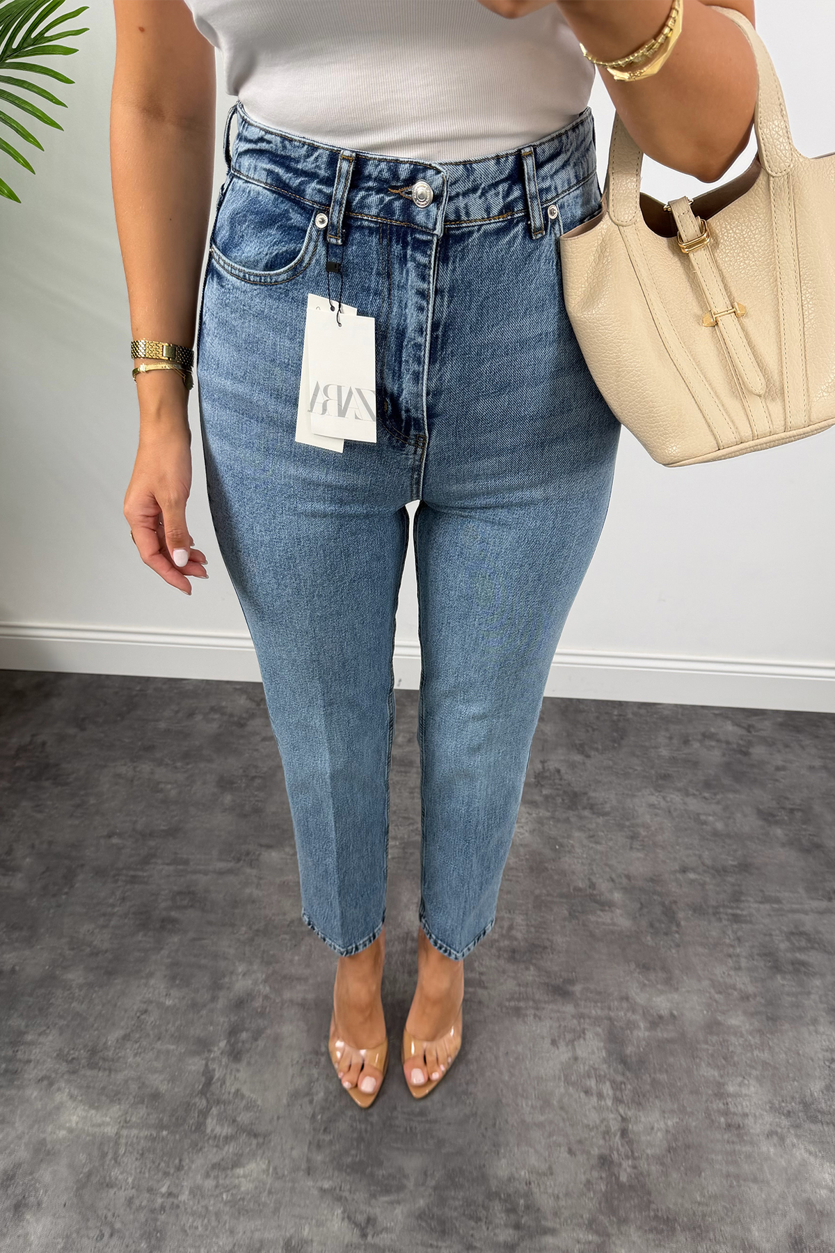 Premium Seri Kalem Paça Ütülü BF Jean 1004 Klasik Mavi