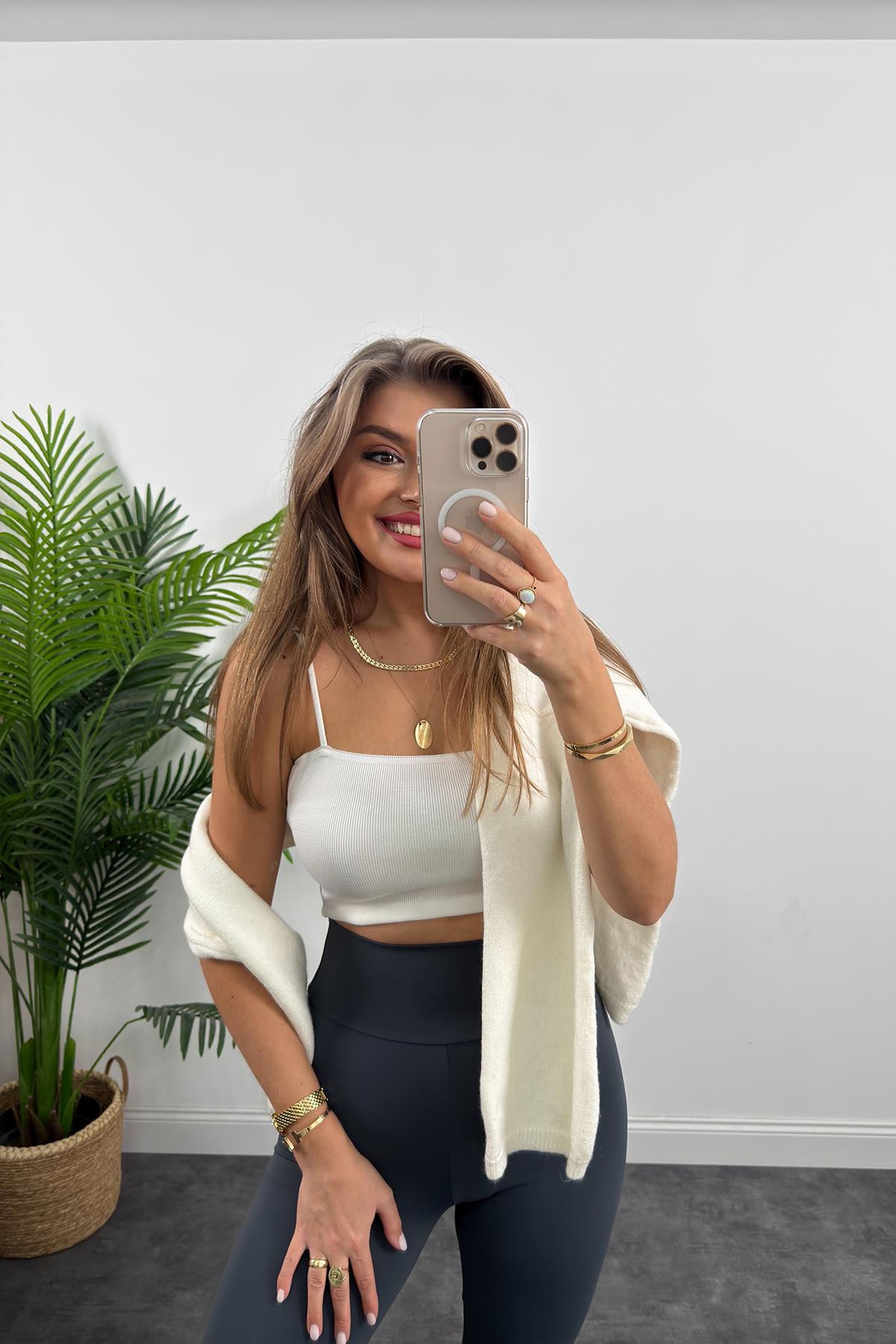 Süper Fit İthal Kumaş Lüx Kalite Oysh Model Tayt Antrasit