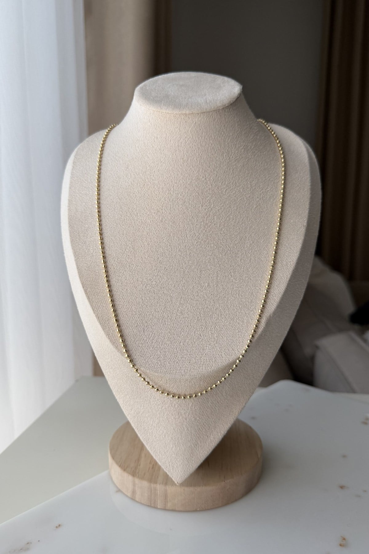 Xupıng İnce Dorika Kolye 60 cm