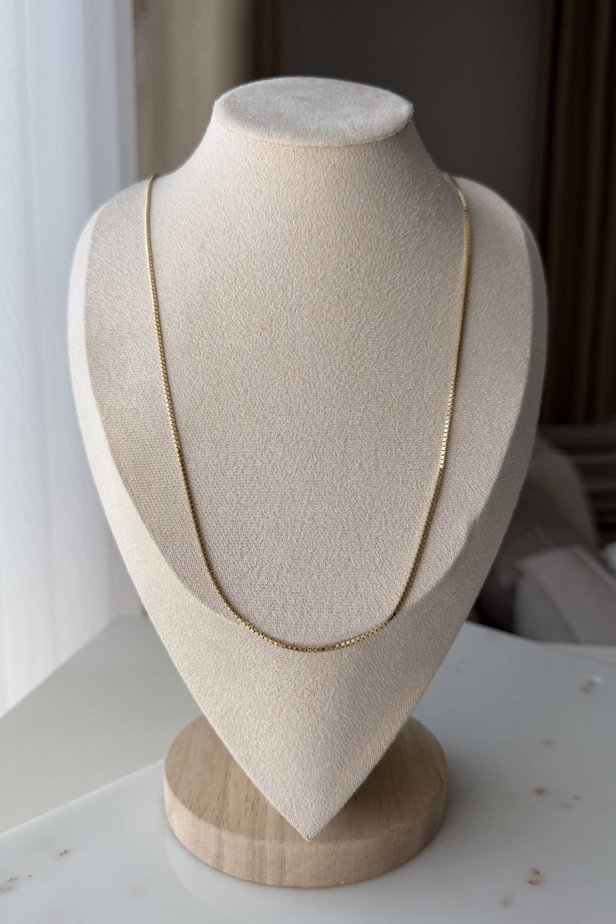 Xupıng Parıltılı Zincir Kolye 60cm