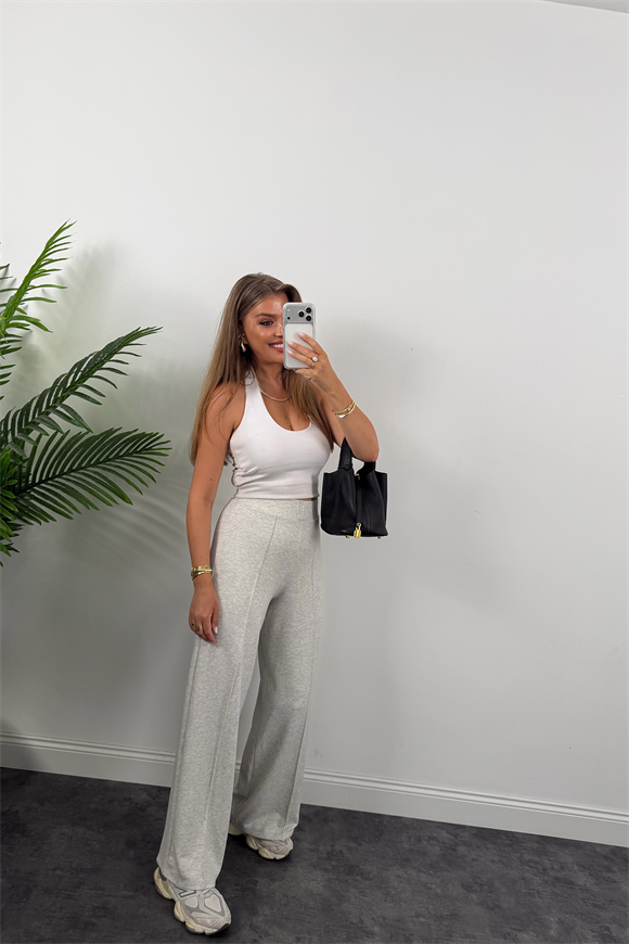 1. Sınıf Kalite İthal Model Kumaş Likralı Pantolon Gri 