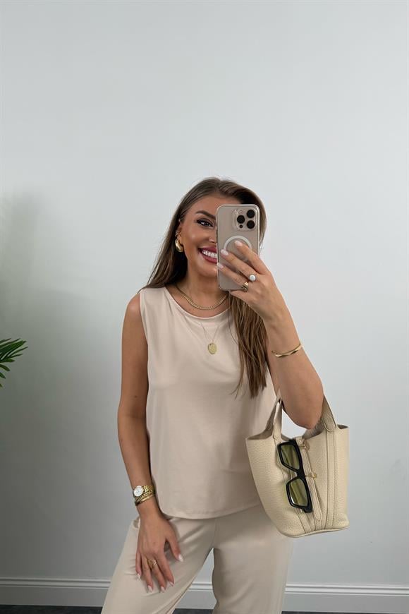 1. Sınıf Kalite Pike Modal Kumaş Pantolon Bluz Likralı Takım Taş