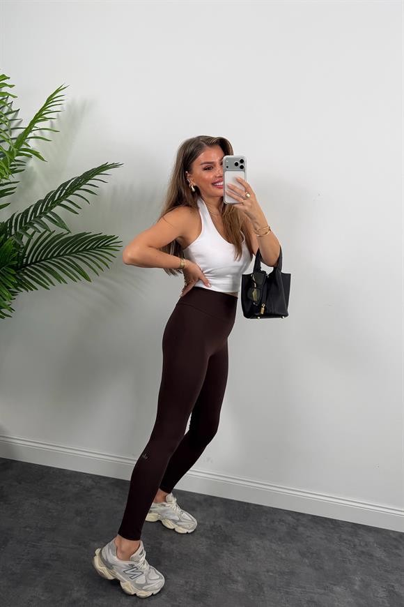 Alo Model Lüx Kalite Soft Touch Tayt Acı Kahvesi