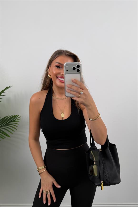 Alo Model Lüx Kalite Soft Touch Tayt Siyah