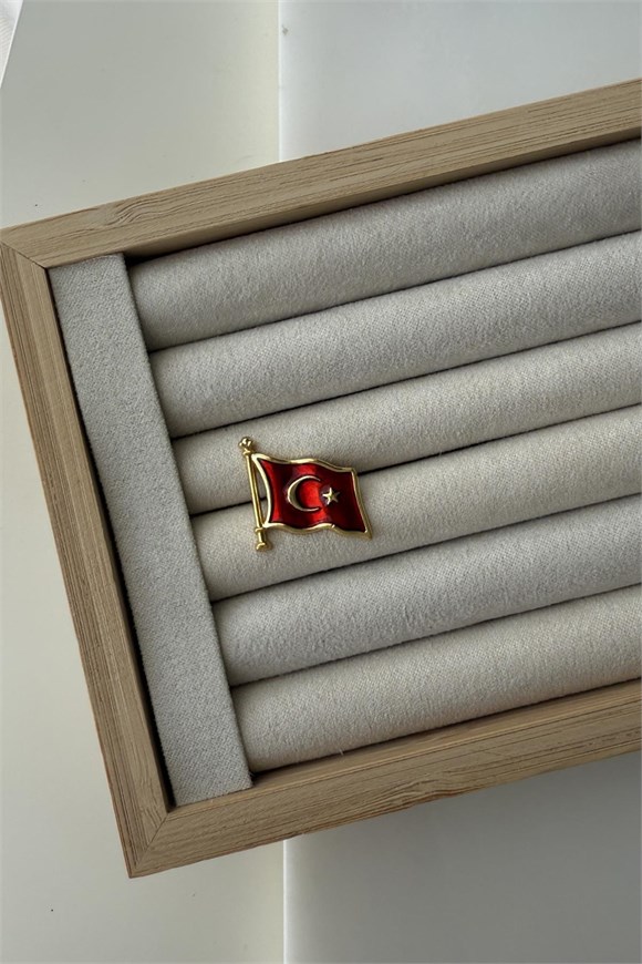 Atatürk Ve Bayrak Broş 