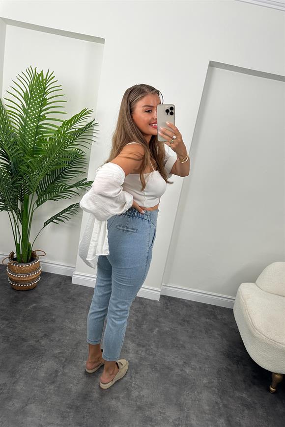 Bebe Marka Beli Tasarım ve Lastikli Jean
