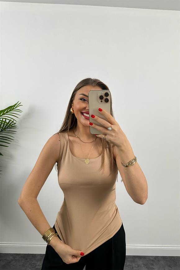 Bebe Marka Likralı Basic Atlet Ten