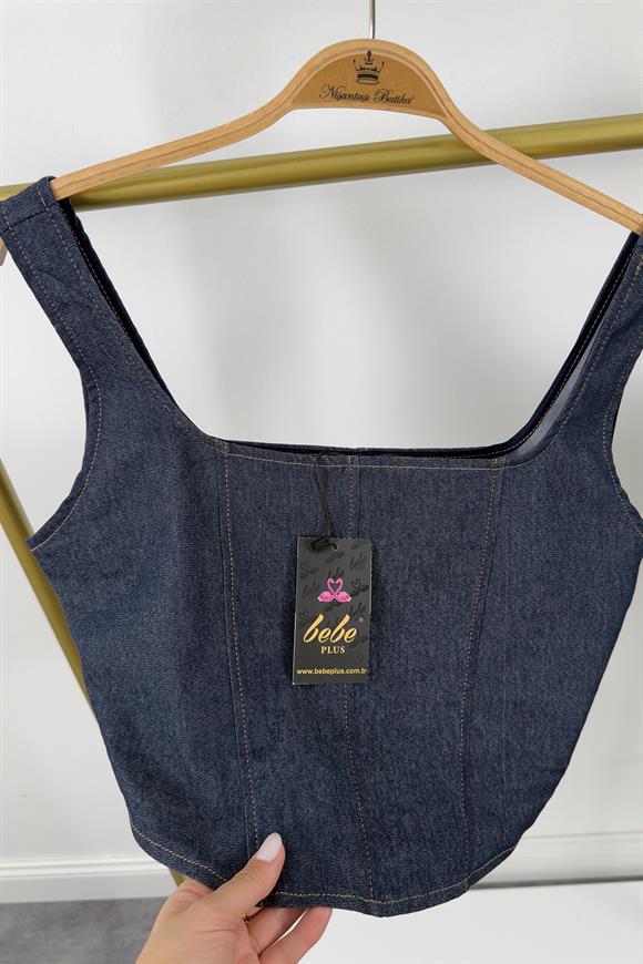 Bebe Marka Likralı Tensel Jean Bluz