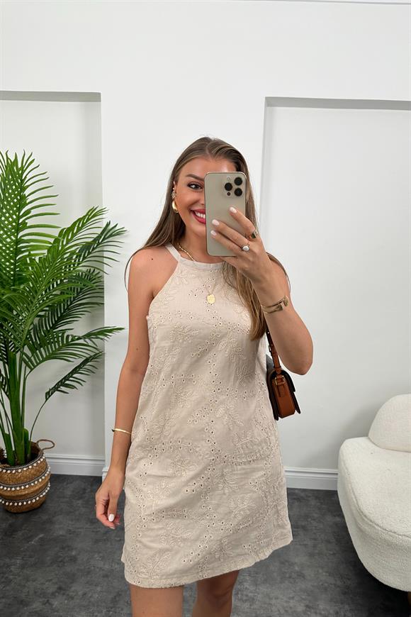 Bebe Marka Lüx Kalite Komple Nakışlı Astarlı Elbise Taş