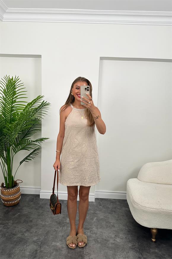 Bebe Marka Lüx Kalite Komple Nakışlı Astarlı Elbise Taş