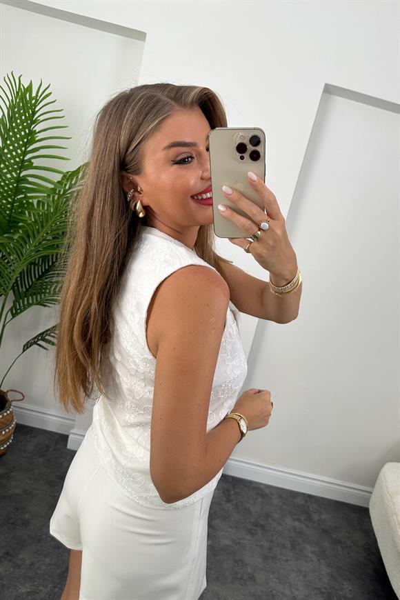 Bebe Marka Lüx Kalite Komple Nakışlı Yelek